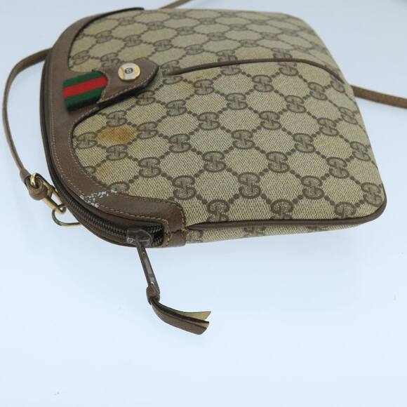 GUCCI GG Supreme Web Sherry Line Shoulder Bag Beige 904 02 047 - Picture 5 of 16